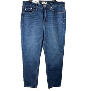 Seven7 Women's 90's Straight Jean Size 12 Dark Wash Basic Minimalist NWT